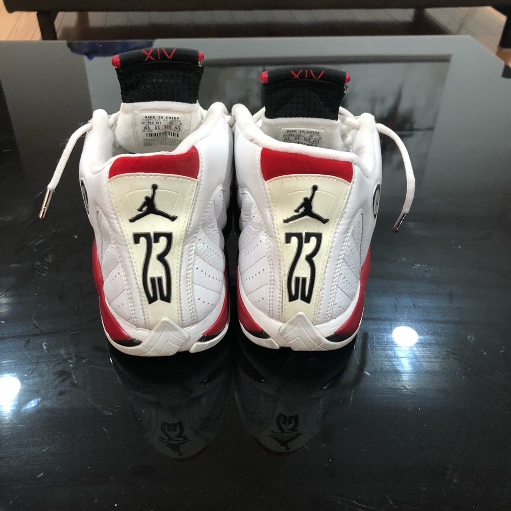 Men’s - Jordan Retro 14 - size 10.5 - White & Red